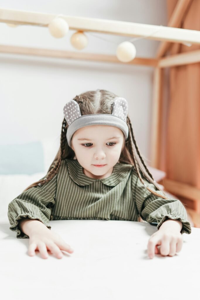 Robe fille imprimée animée